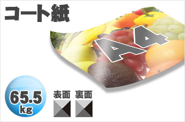 A4サイズ/コート65.5kg/両面一色